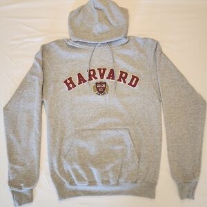 Champion Gray Harvard Logo Hoodie